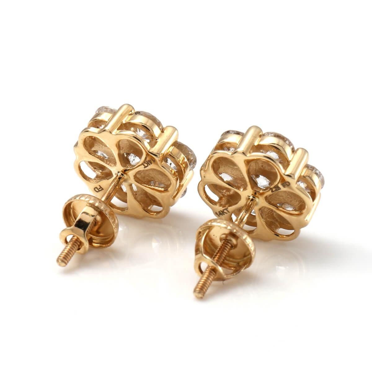 ダイヤモンド 14K イエローゴールド ピアス - AVALANCHE OFFICIAL STORE