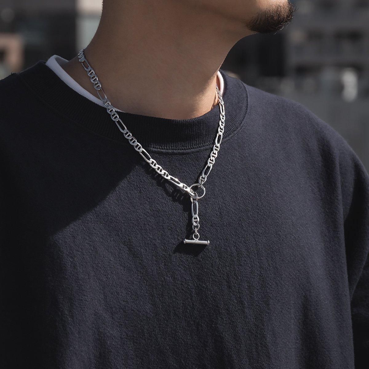 シルバー ネックレス 幅6mm 40cm-50cm 150TR-31D6-C3041 シルバー ネックレス 幅6mm 40cm-50cm 150TR-31D6-C3041
