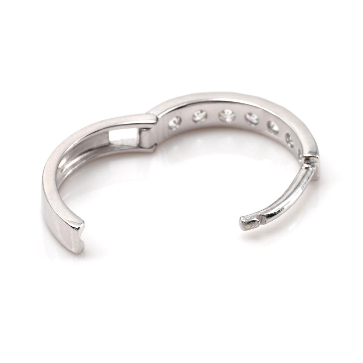 【ご予約品】 10K ホワイトゴールド STORE OFFICIAL AVALANCHE - 13mm ピアス アクセサリー