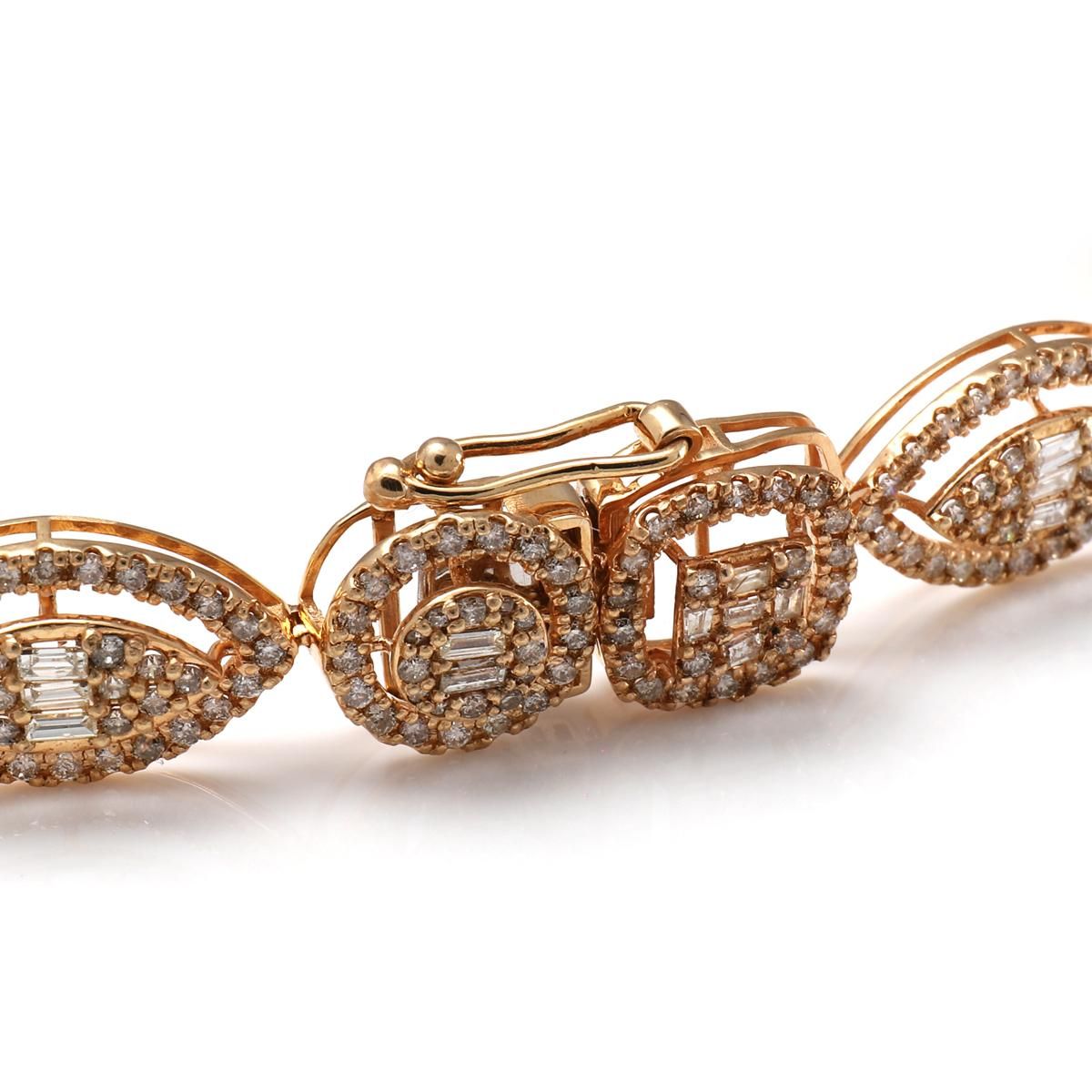 ダイヤモンド 18K イエローゴールド ブレスレット 幅10mm 17cm ダイヤモンド 18K イエローゴールド ブレスレット 幅10mm 17cm