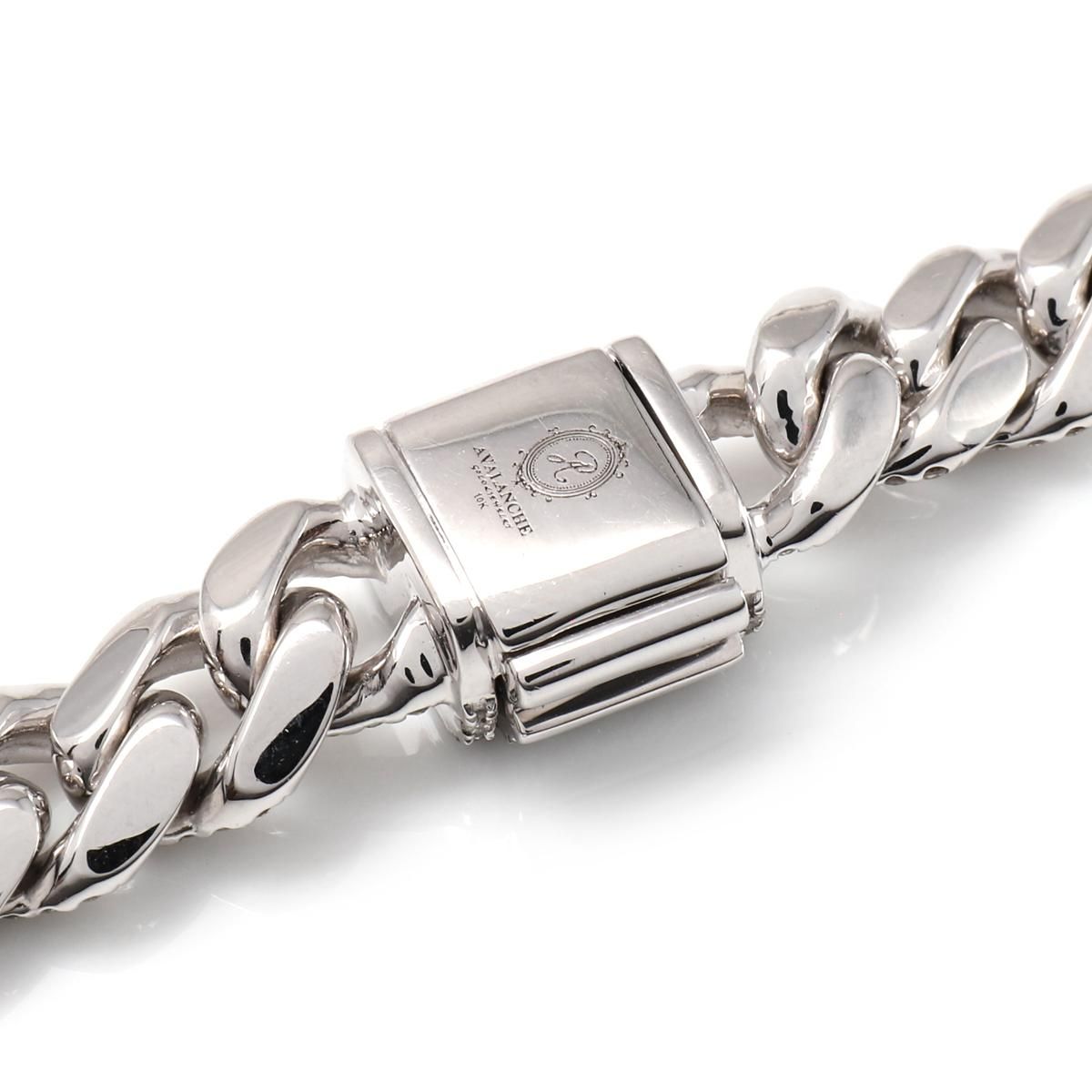 ダイヤモンド 10K ホワイトゴールド マイアミブレスレット 幅8.2mm 19cm 定価 1,425,000円【SPECIAL PRICE】 - AVALANCHE OFFICIAL STORE ダイヤモンド 10K ホワイトゴールド マイアミブレスレット 幅8.2mm 19cm 定価 1,425,000円【SPECIAL PRICE】 - AVALANCHE OFFICIAL STORE