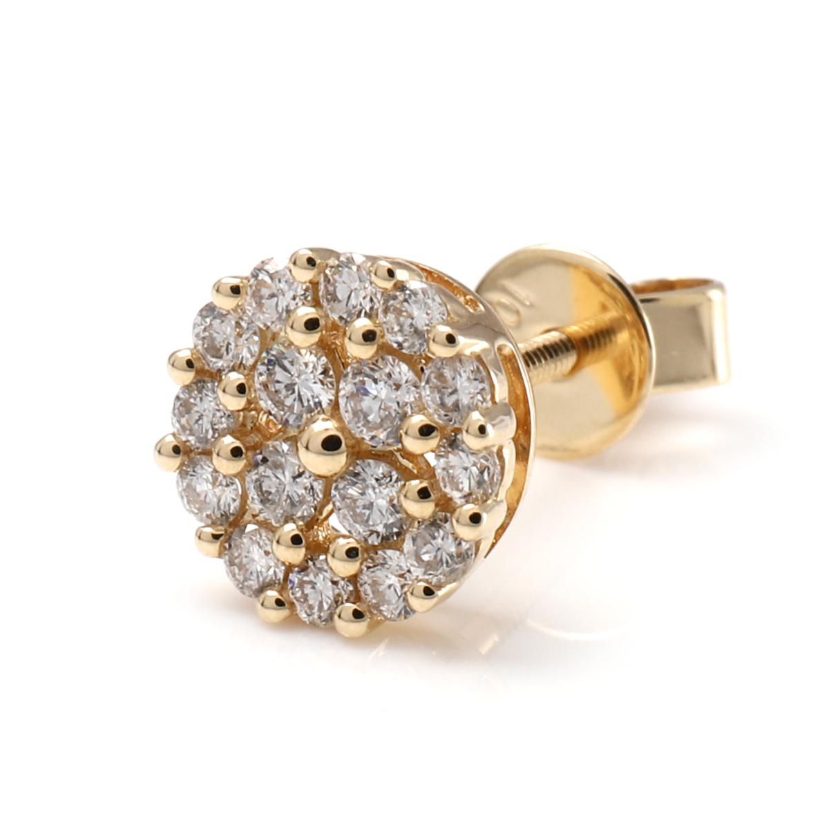 ダイヤモンド 10K イエローゴールド ピアス 7.5mm A0126214 ダイヤモンド 10K イエローゴールド ピアス 7.5mm A0126214
