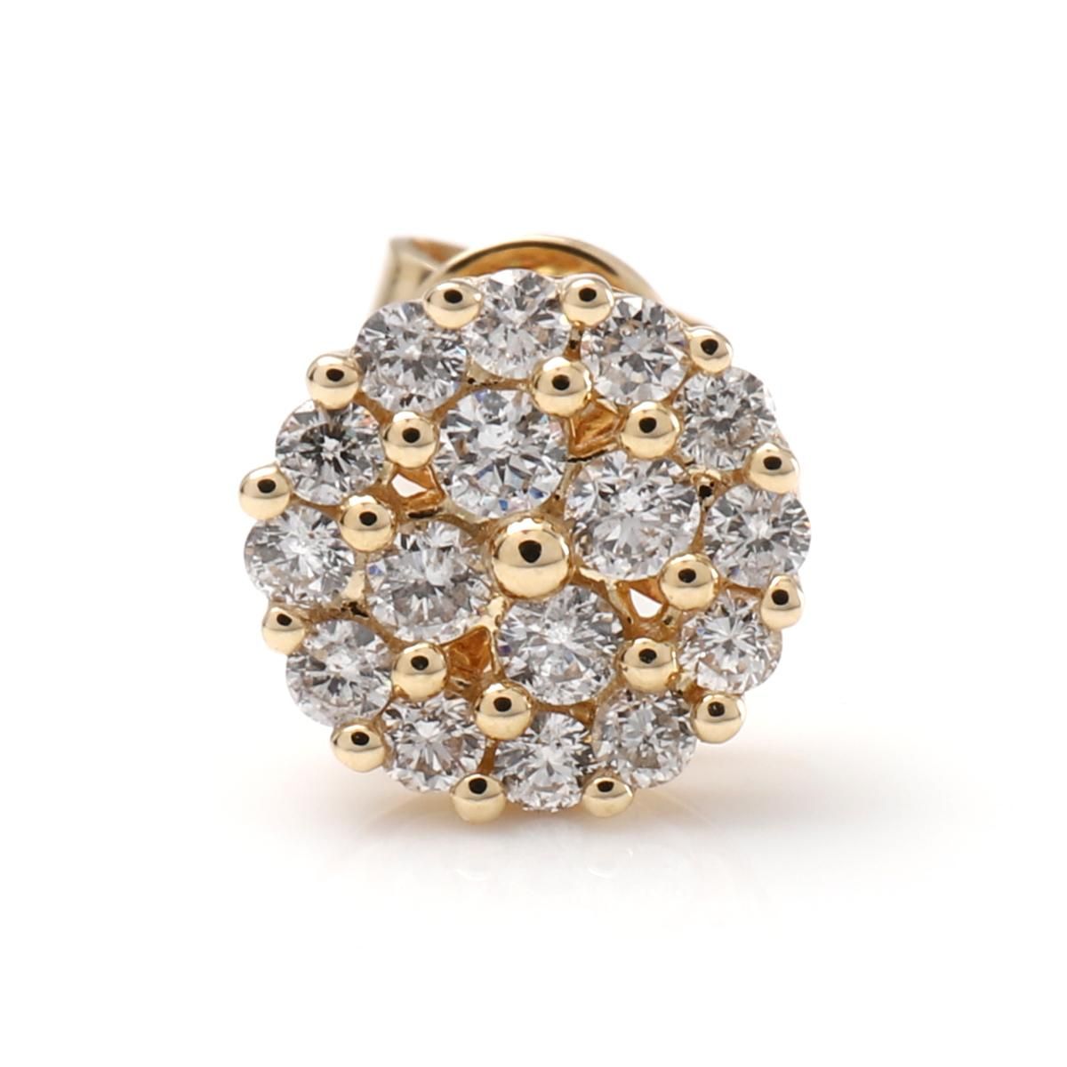 ダイヤモンド 10K イエローゴールド ピアス 7.5mm A0126214 ダイヤモンド 10K イエローゴールド ピアス 7.5mm A0126214