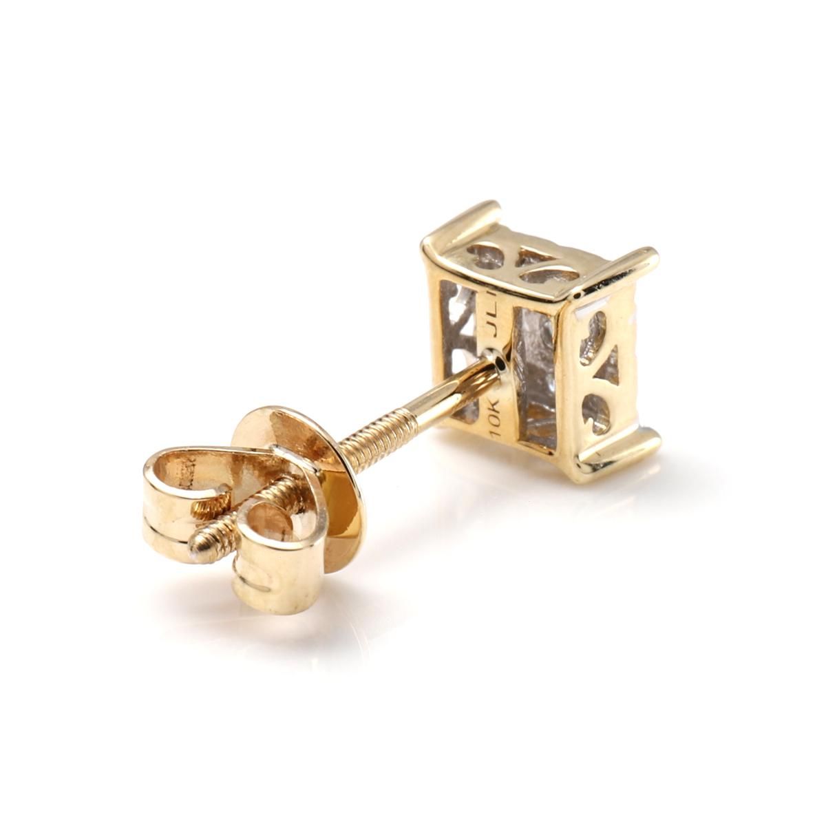ダイヤモンド 10K イエローゴールド ピアス 6mm A0128031-YG ダイヤモンド 10K イエローゴールド ピアス 6mm A0128031-YG