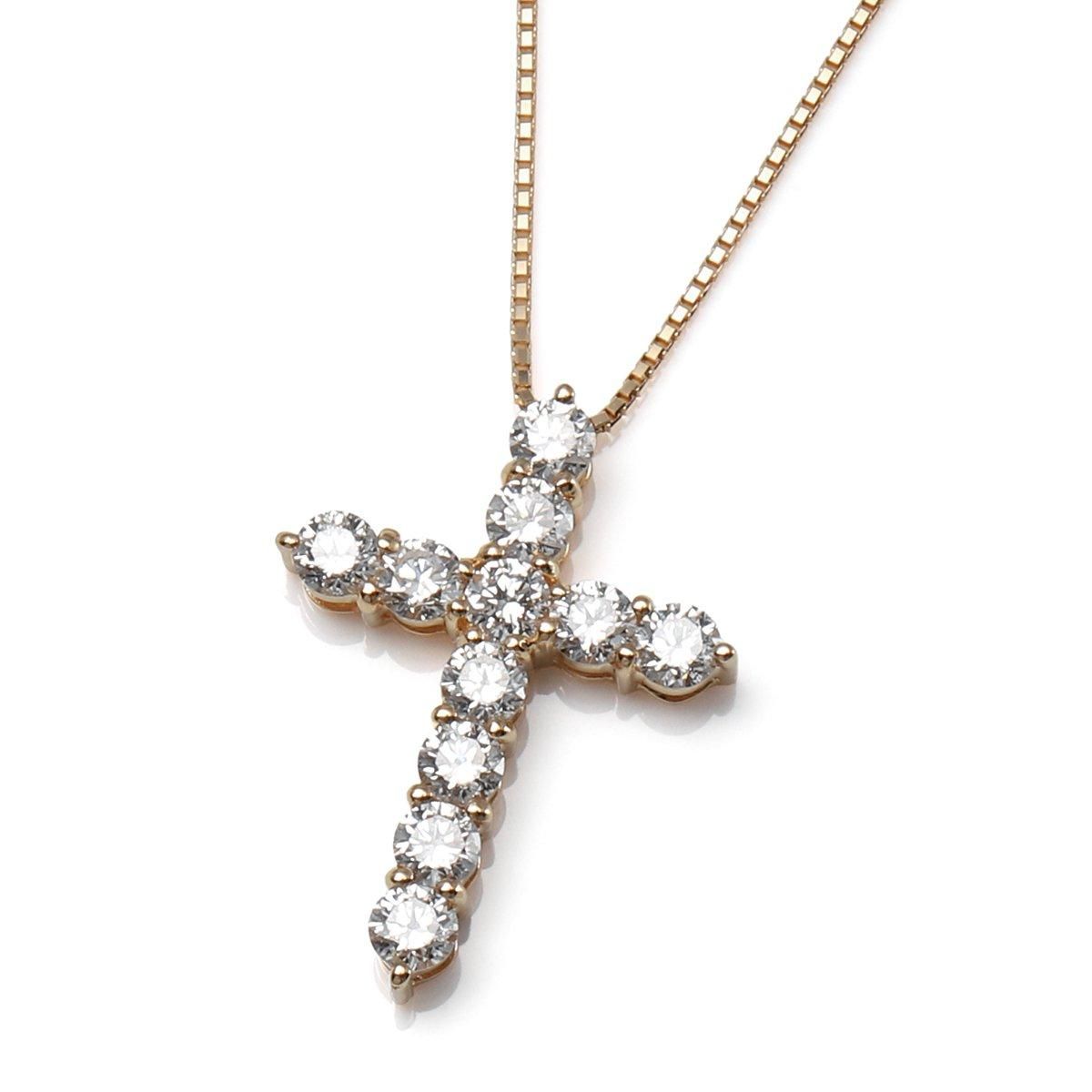 ダイヤモンド 18K イエローゴールド ネックレス&ペンダント 45cm ダイヤモンド 18K イエローゴールド ネックレス&ペンダント 45cm