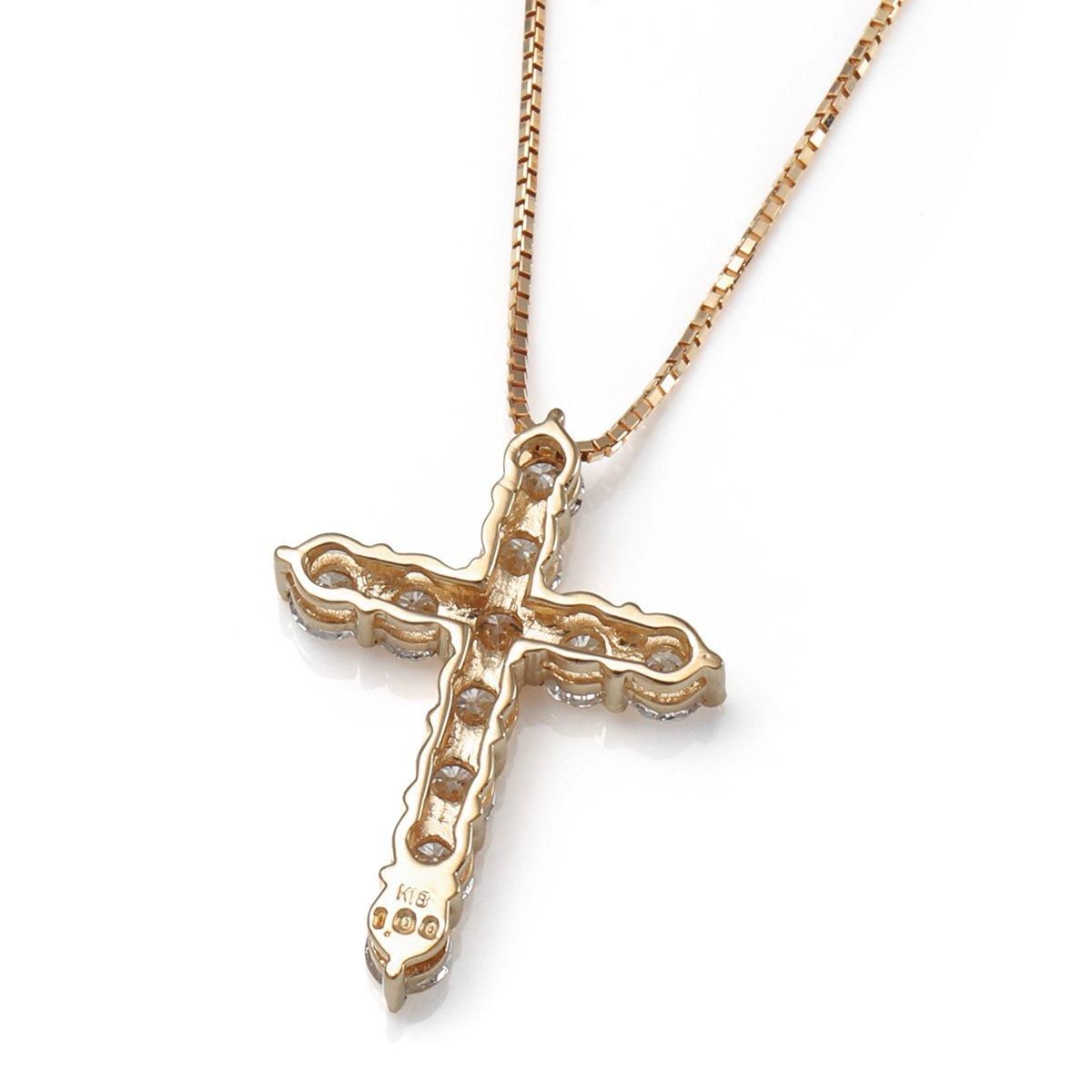 ダイヤモンド 18K イエローゴールド ネックレス&ペンダント 45cm ダイヤモンド 18K イエローゴールド ネックレス&ペンダント 45cm