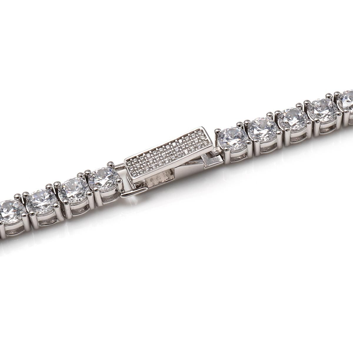 シルバー テニスネックレス 幅4mm 45cm-50cm AHNL-D001-CROSS シルバー テニスネックレス 幅4mm 45cm-50cm AHNL-D001-CROSS