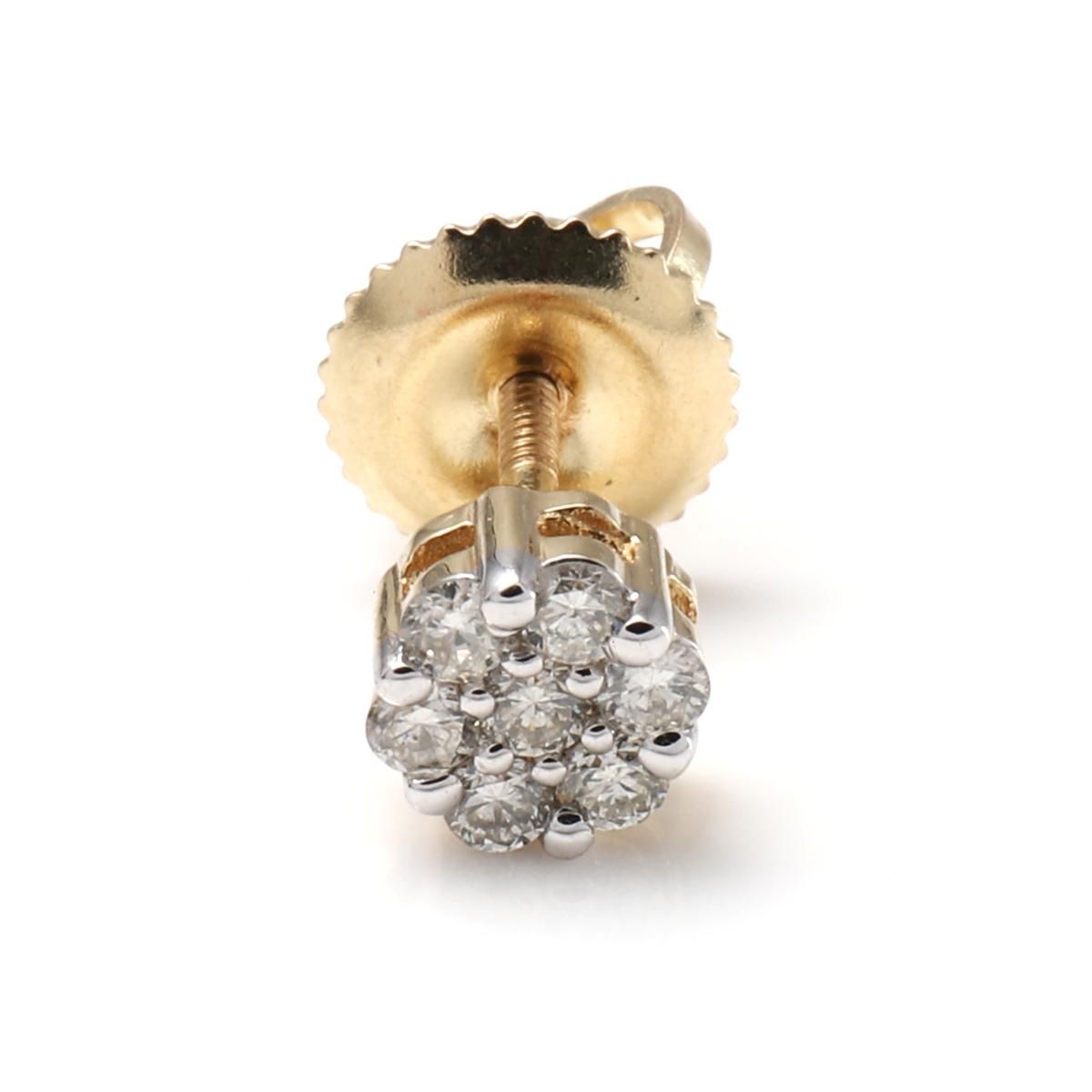 ダイヤモンド 10K イエローゴールド ピアス 4.8mm A0129328-YG ダイヤモンド 10K イエローゴールド ピアス 4.8mm A0129328-YG