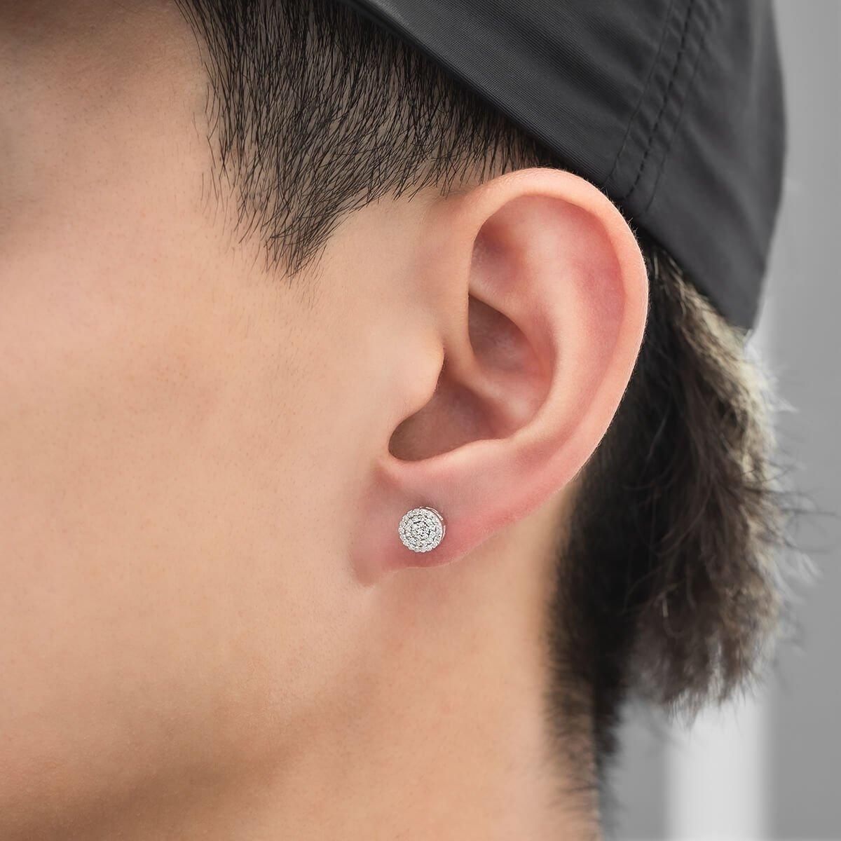 ダイヤモンド 10K ホワイトゴールド ピアス 6.5mm A0125056-WG ダイヤモンド 10K ホワイトゴールド ピアス 6.5mm A0125056-WG