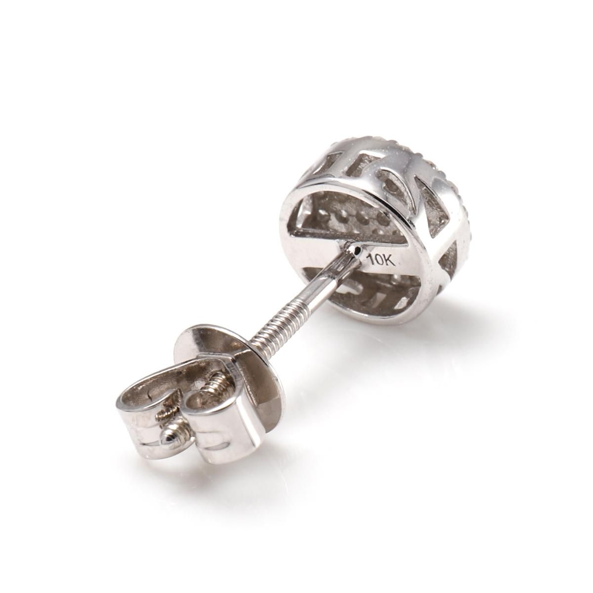 ダイヤモンド 10K ホワイトゴールド ピアス 6.5mm A0125056-WG ダイヤモンド 10K ホワイトゴールド ピアス 6.5mm A0125056-WG