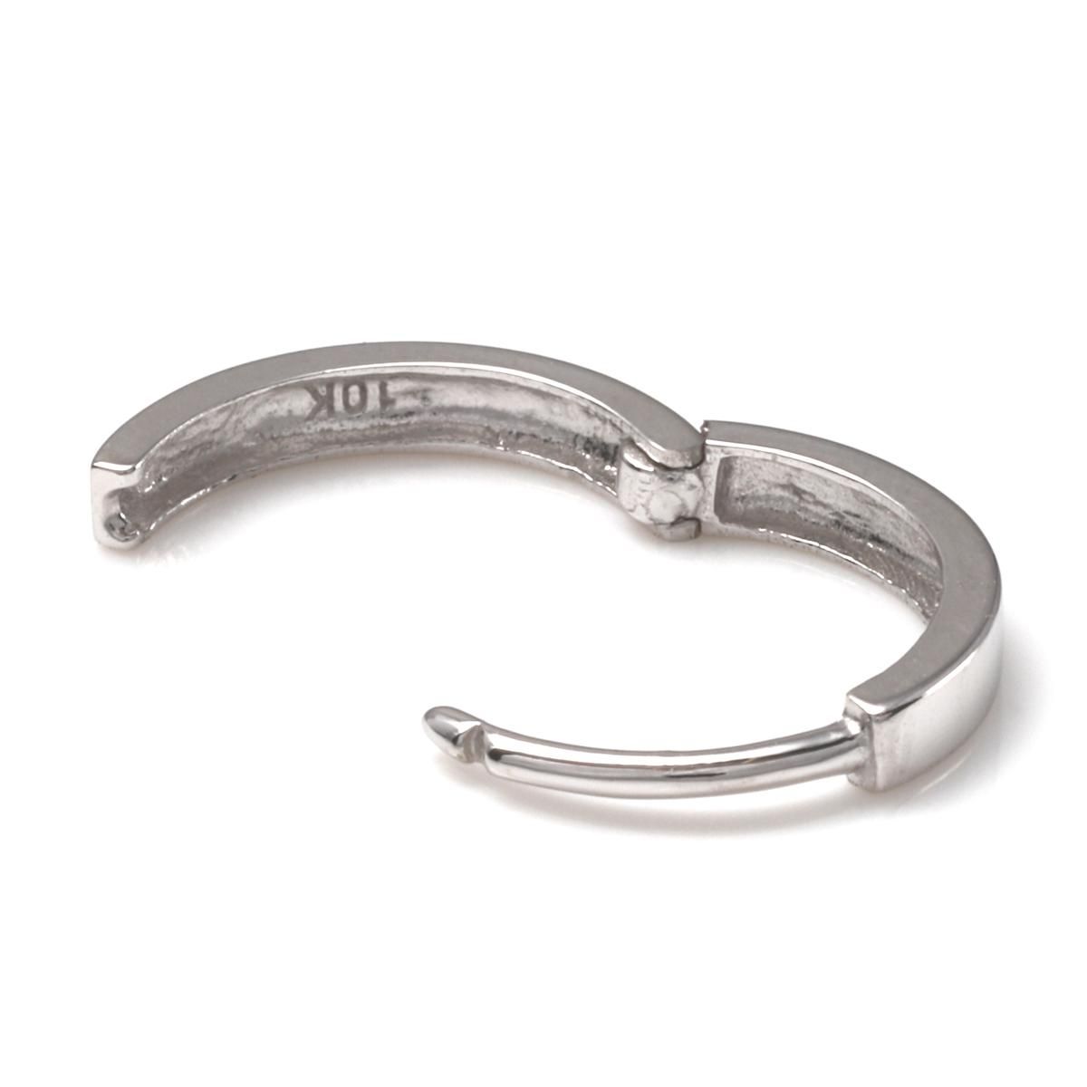 10K ホワイトゴールド ピアス 11mm - AVALANCHE OFFICIAL STORE 10K ホワイトゴールド ピアス 11mm - AVALANCHE OFFICIAL STORE