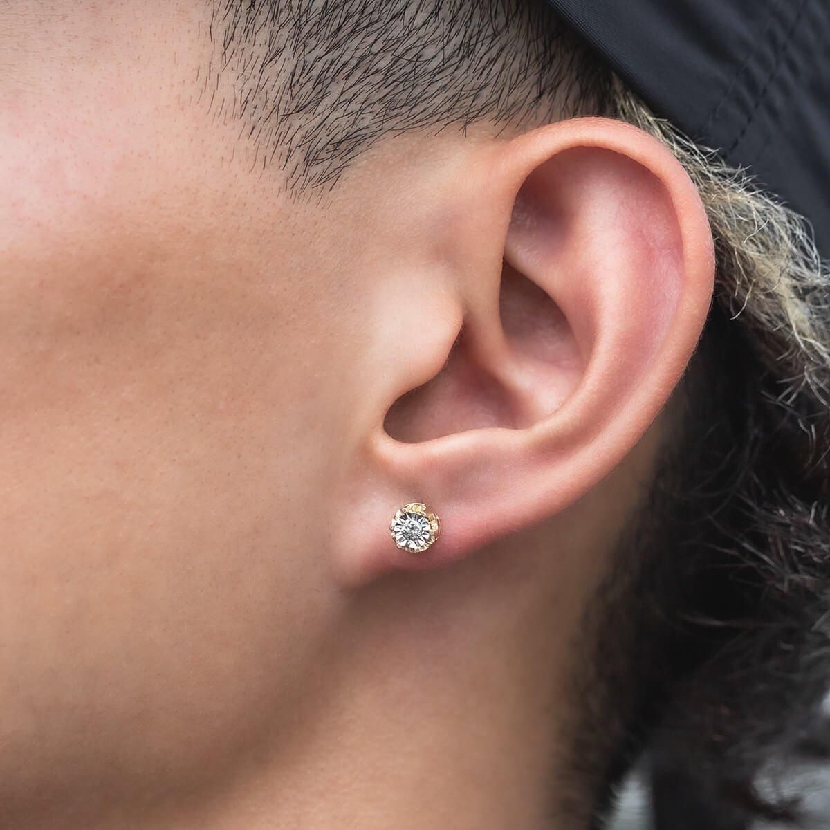 ダイヤモンド 10K イエローゴールド ピアス 6mm AGMSE-131-YG ダイヤモンド 10K イエローゴールド ピアス 6mm AGMSE-131-YG