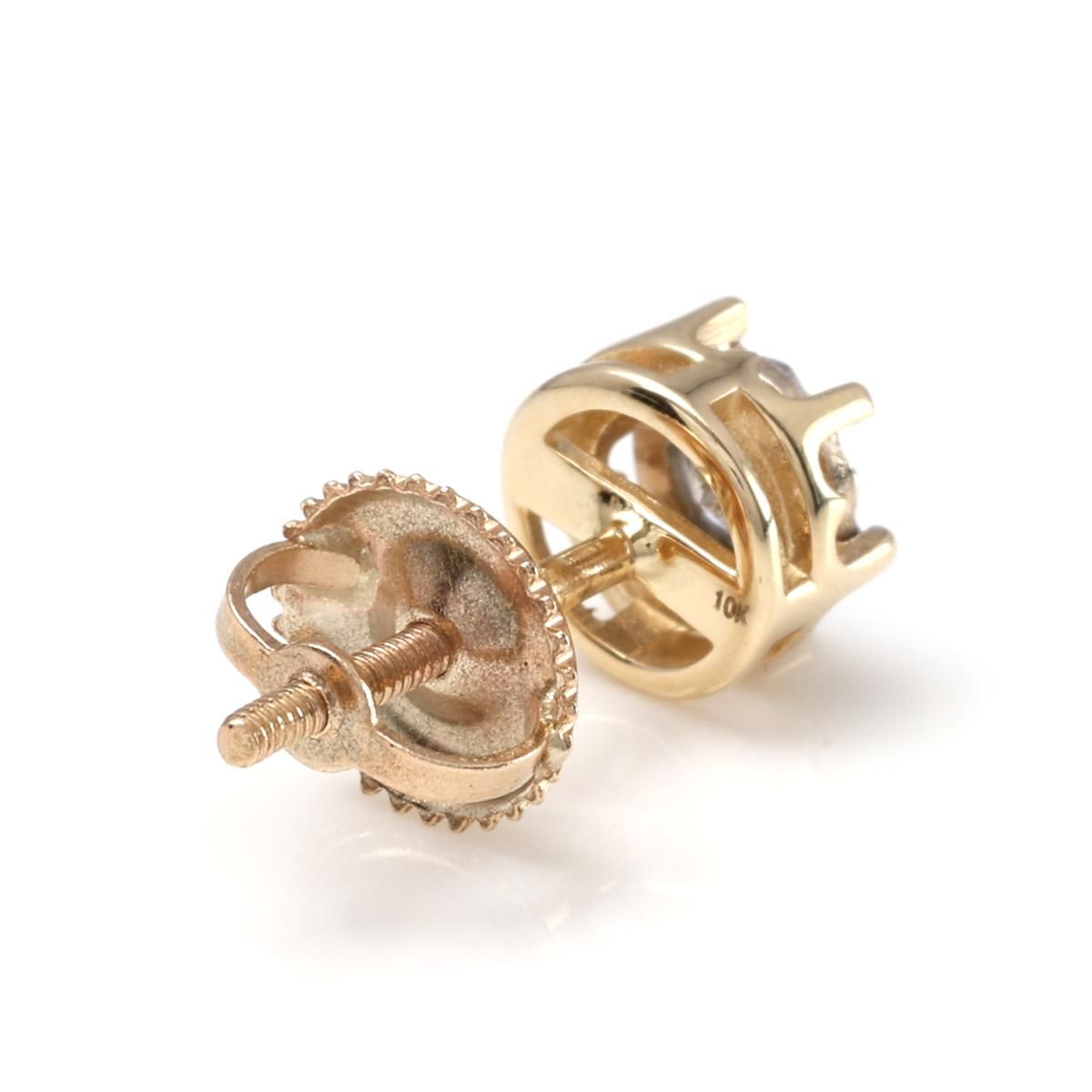 ダイヤモンド 10K イエローゴールド ピアス 6mm AGMSE-131-YG ダイヤモンド 10K イエローゴールド ピアス 6mm AGMSE-131-YG