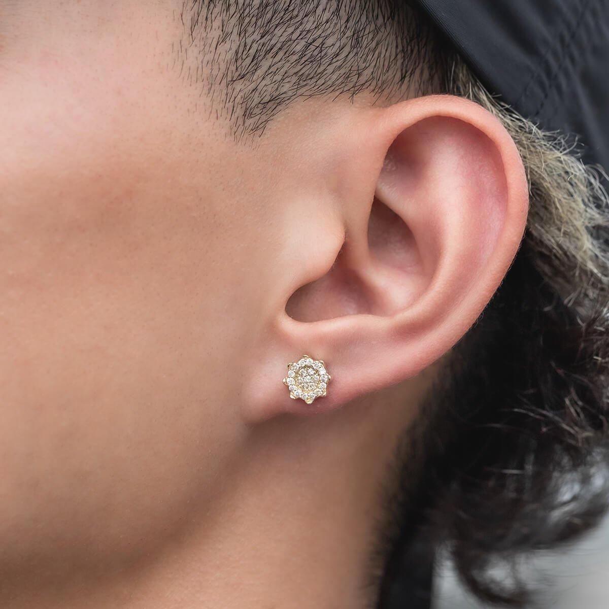 ダイヤモンド 10K イエローゴールド ピアス 8.5mm A126513 ダイヤモンド 10K イエローゴールド ピアス 8.5mm A126513