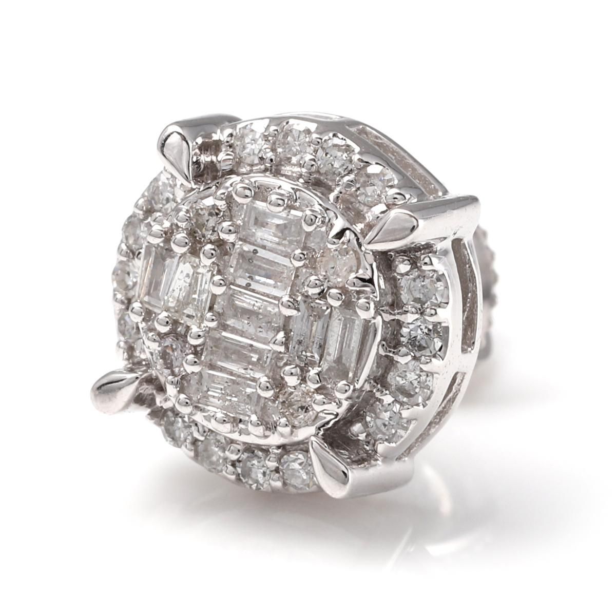 アバランチ　10kホワイトゴールド　ダイアモンドピアス 10K ホワイトゴールド ピアス 10mm - AVALANCHE OFFICIAL STORE