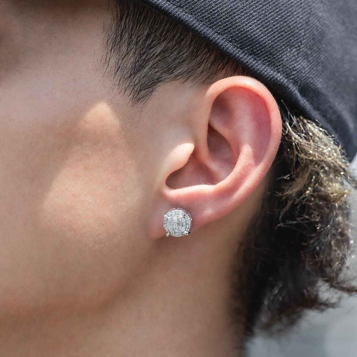 ダイヤモンド 10K ホワイトゴールド ピアス 10.2mm　A133558 - AVALANCHE OFFICIAL STORE