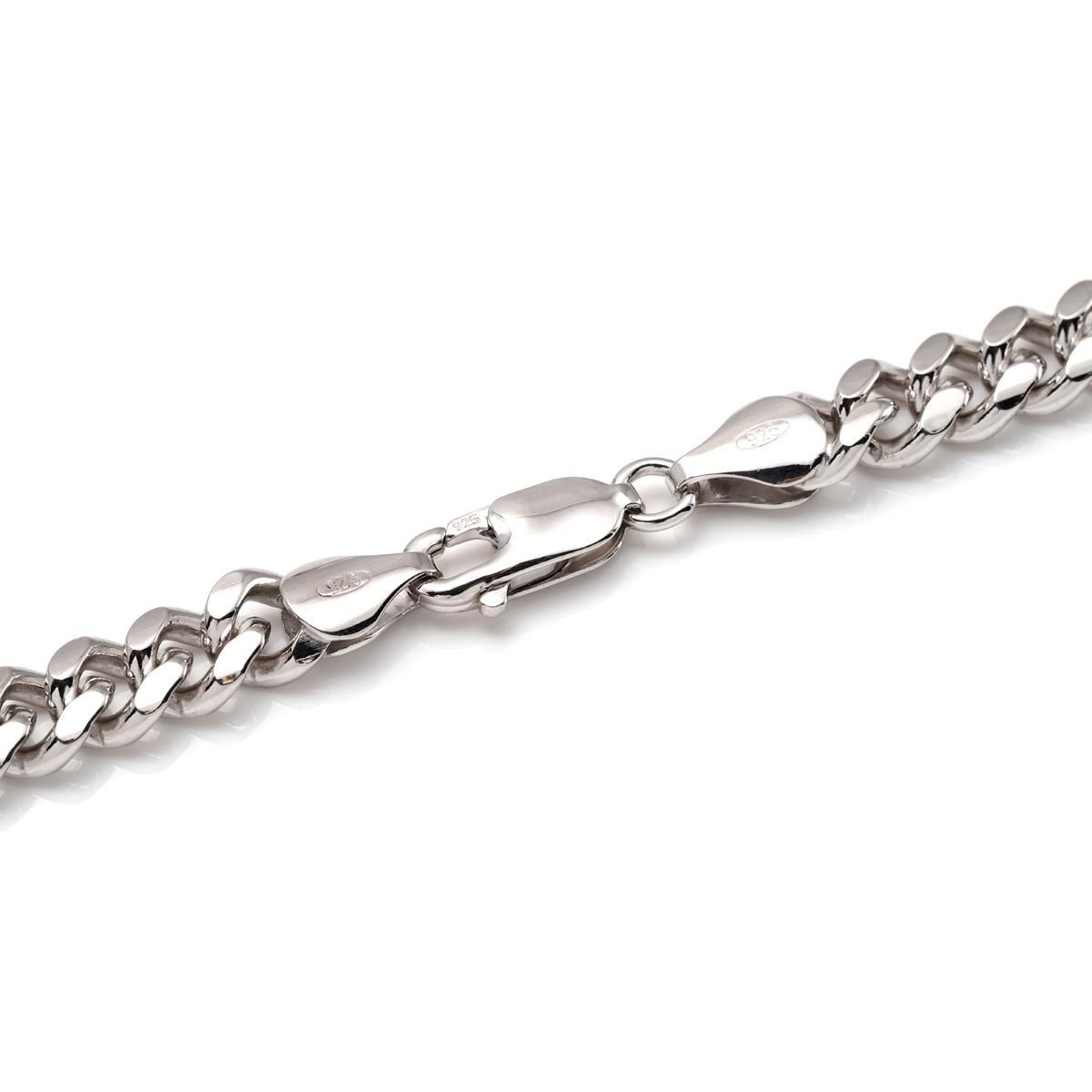 シルバー マイアミネックレス 幅6.5mm 45cm-60cm A180KMDO2 シルバー マイアミネックレス 幅6.5mm 45cm-60cm A180KMDO2