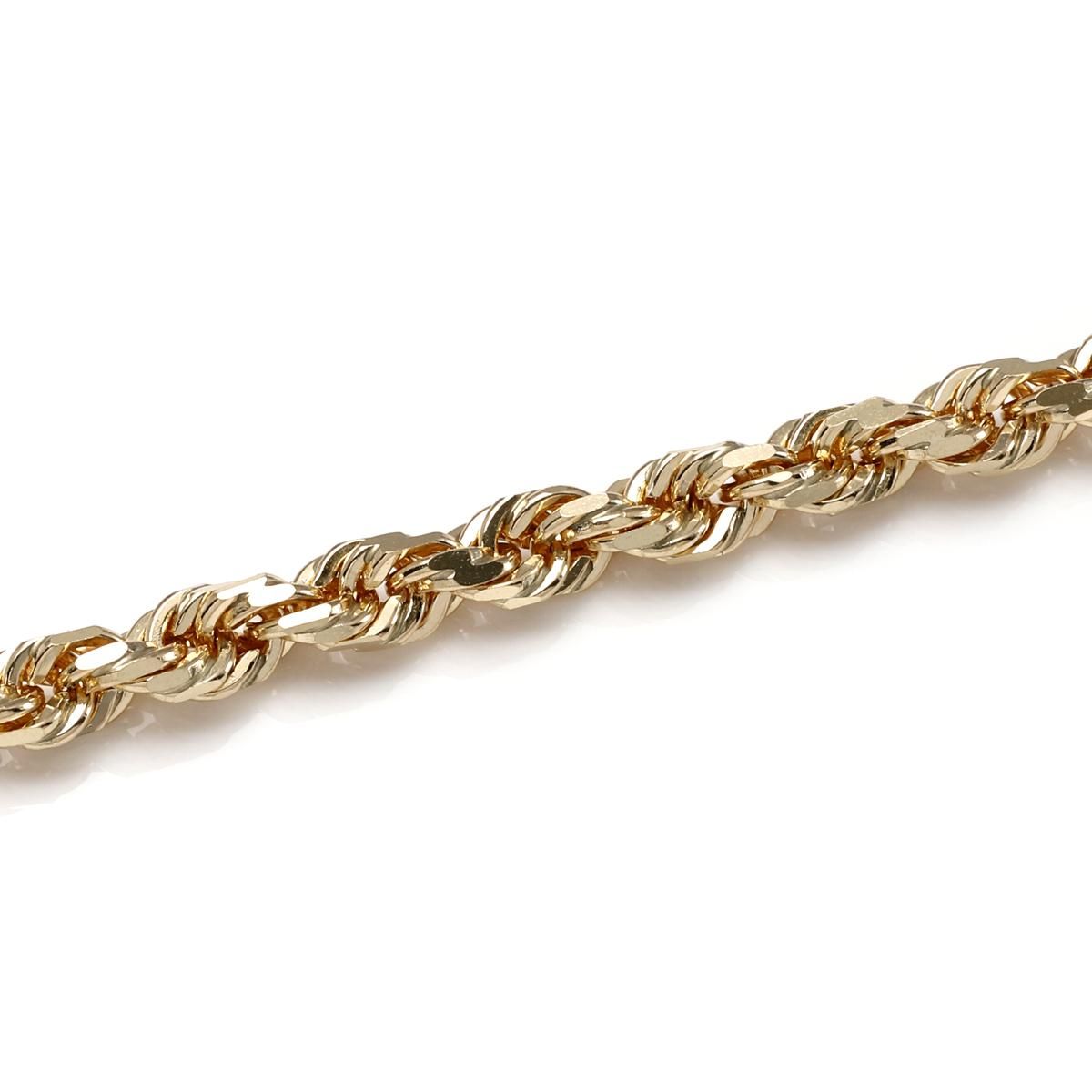 10K イエローゴールド ロープネックレス 幅3.2mm 50cm-60cm 10K イエローゴールド ロープネックレス 幅3.2mm 50cm-60cm