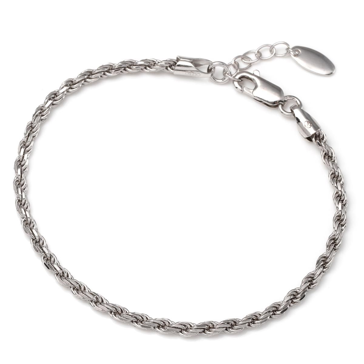 シルバー ロープブレスレット 幅2.8mm 18cm-20cm 060HCMD シルバー ロープブレスレット 幅2.8mm 18cm-20cm 060HCMD