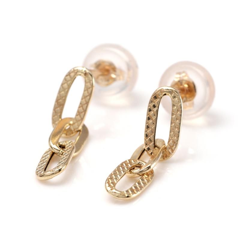 ダイヤモンド 1OKイエローゴールド ピアス 7mm ダイヤモンド 10K