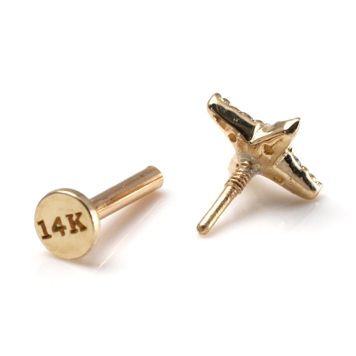 14K イエローゴールド ボディピアス PL307 - AVALANCHE OFFICIAL 14K イエローゴールド ボディピアス PL307 - AVALANCHE OFFICIAL