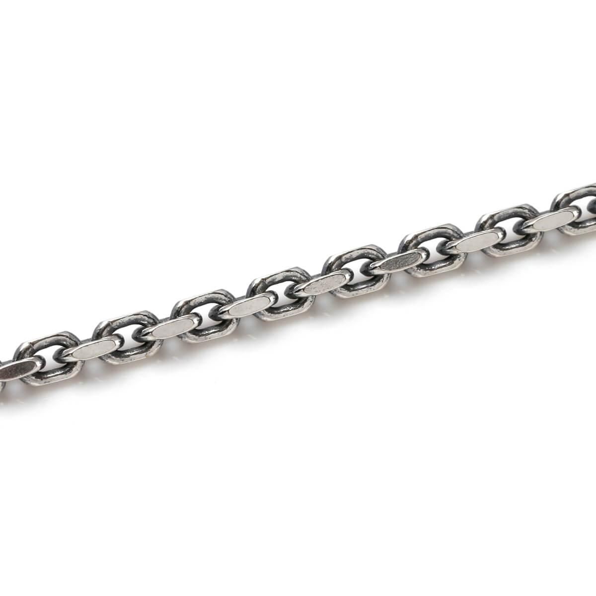 シルバー アズキネックレス 幅2.2mm 45cm-50cm いぶし加工 シルバー アズキネックレス 幅2.2mm 45cm-50cm いぶし加工