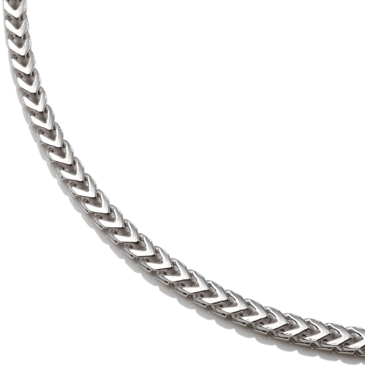 シルバー フランクリンネックレス 幅2.5mm 45cm-60cm シルバー フランクリンネックレス 幅2.5mm 45cm-60cm