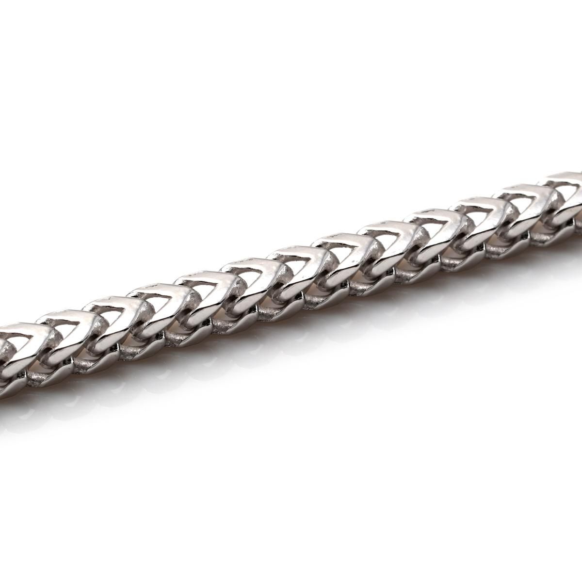 シルバー フランクリンネックレス 幅2.5mm 45cm-60cm シルバー フランクリンネックレス 幅2.5mm 45cm-60cm