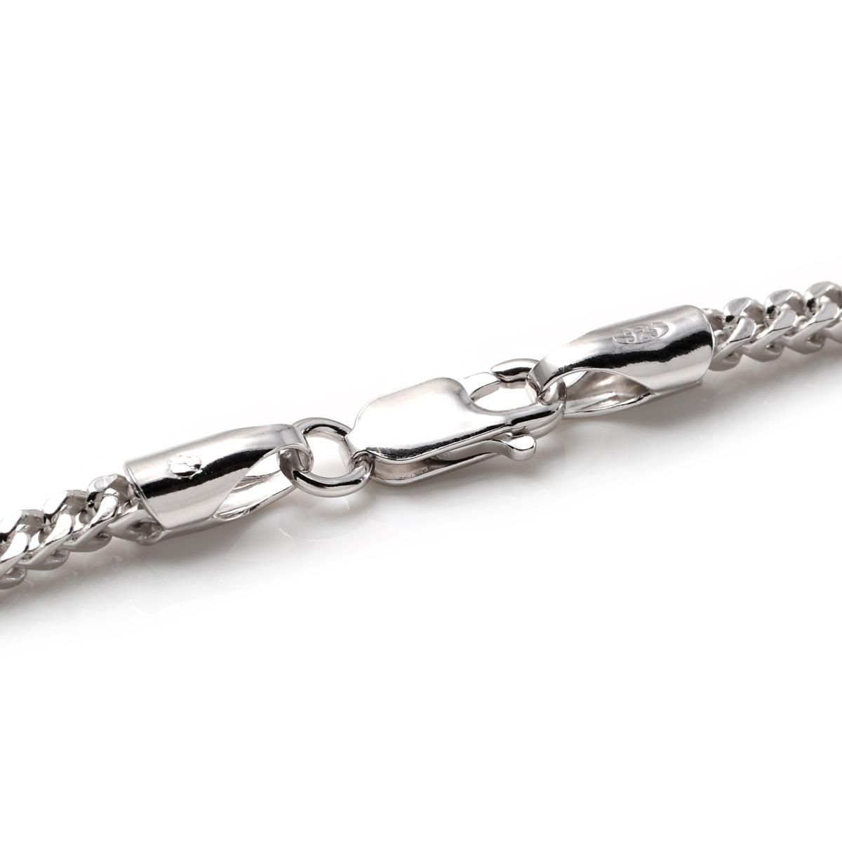 シルバー フランクリンネックレス 幅2.5mm 45cm-60cm シルバー フランクリンネックレス 幅2.5mm 45cm-60cm