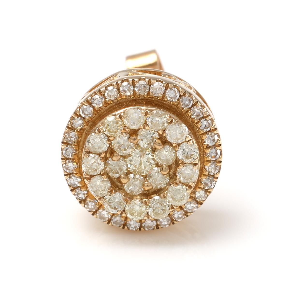 ダイヤモンド 10K イエローゴールド ピアス 10mm A0125993-ALY