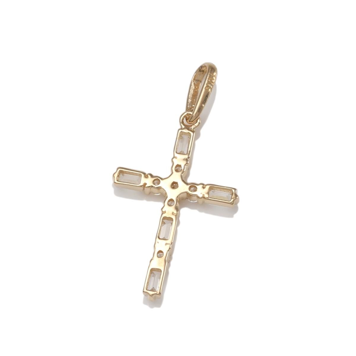 AVALANCHE クロスペンダントテニスチェーン シルバー テニスネックレス 幅4mm 45cm-50cm AHNL-D001-CROSS