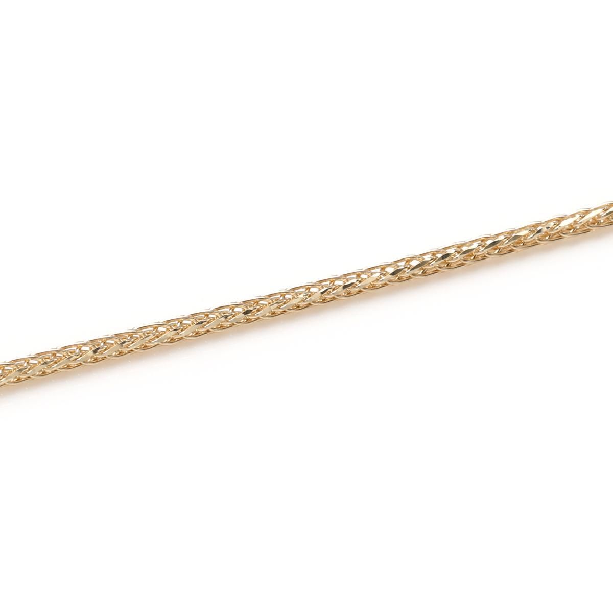 10K イエローゴールド フランクリンブレスレット 幅1mm 16cm 10K イエローゴールド フランクリンブレスレット 幅1mm 16cm
