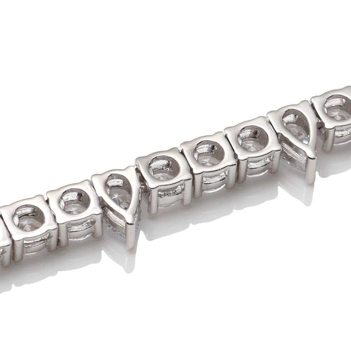 シルバー スパイクテニスブレスレット 幅6.5mm 19cm SPIKE01-BR シルバー スパイクテニスブレスレット 幅6.5mm 19cm SPIKE01-BR
