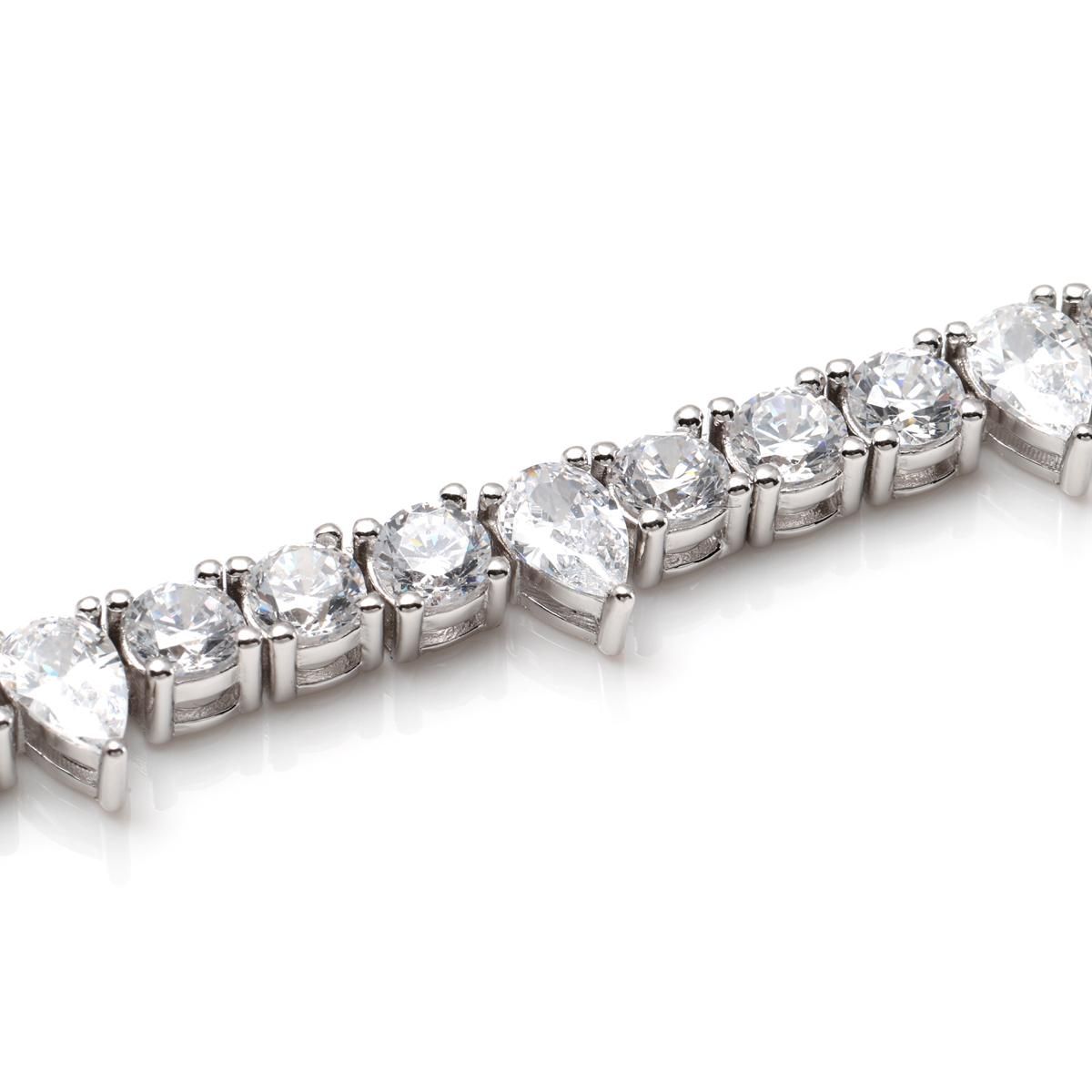 シルバー スパイクテニスネックレス 幅6.8mm 45cm-50cm SPIKE01 シルバー スパイクテニスネックレス 幅6.8mm 45cm-50cm SPIKE01