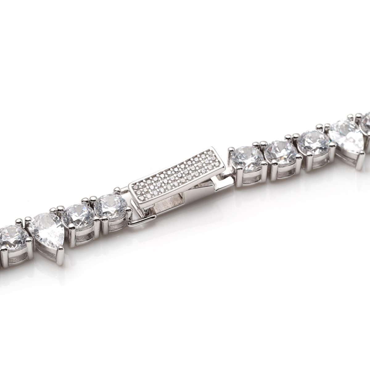 シルバー スパイクテニスネックレス 幅6.8mm 45cm-50cm SPIKE01 シルバー スパイクテニスネックレス 幅6.8mm 45cm-50cm SPIKE01