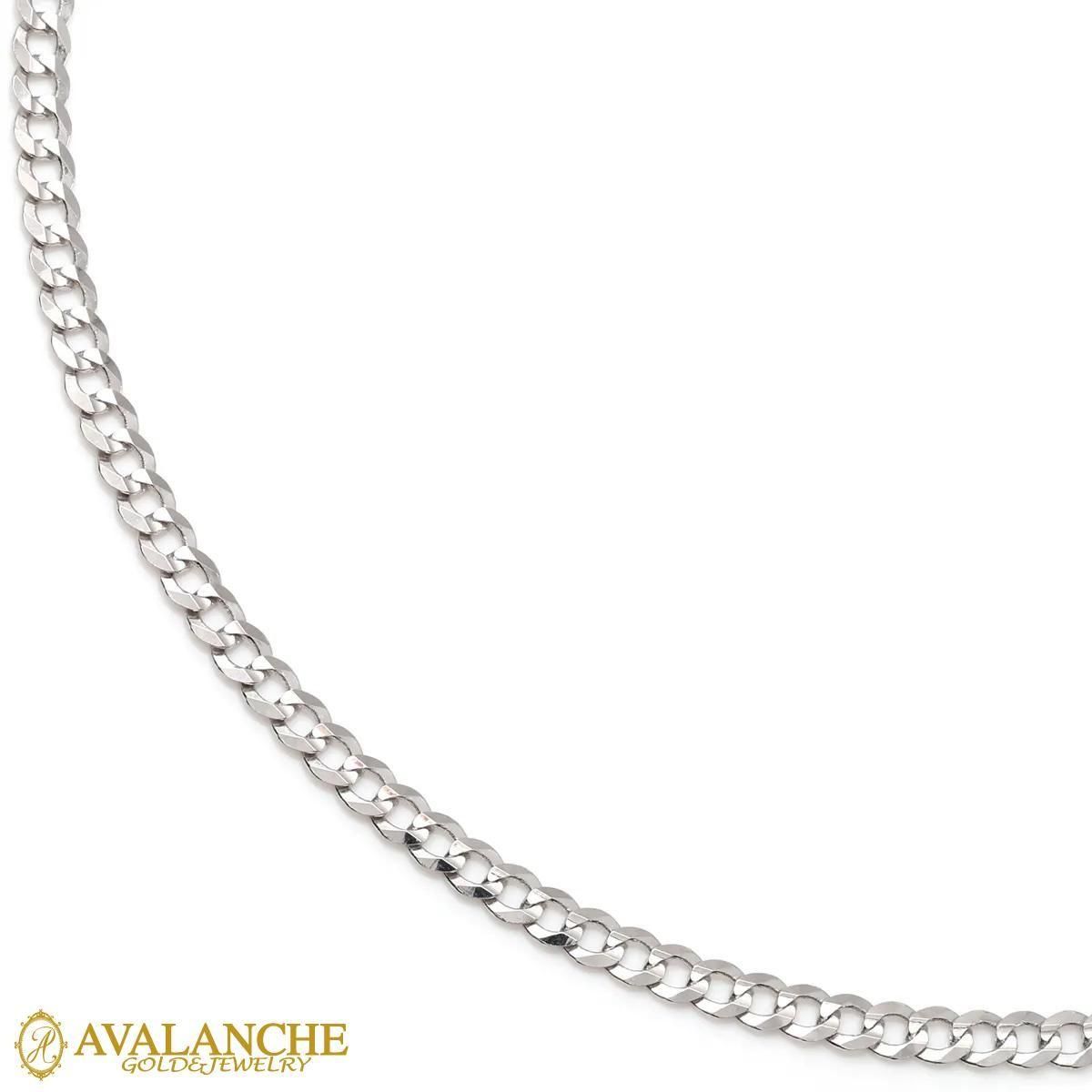 AVALANCHE 10K キューバンネックレス アバランチ 50cm ジーザス 10K イエローゴールド キューバンネックレス 幅4.5mm 45cm-50cm