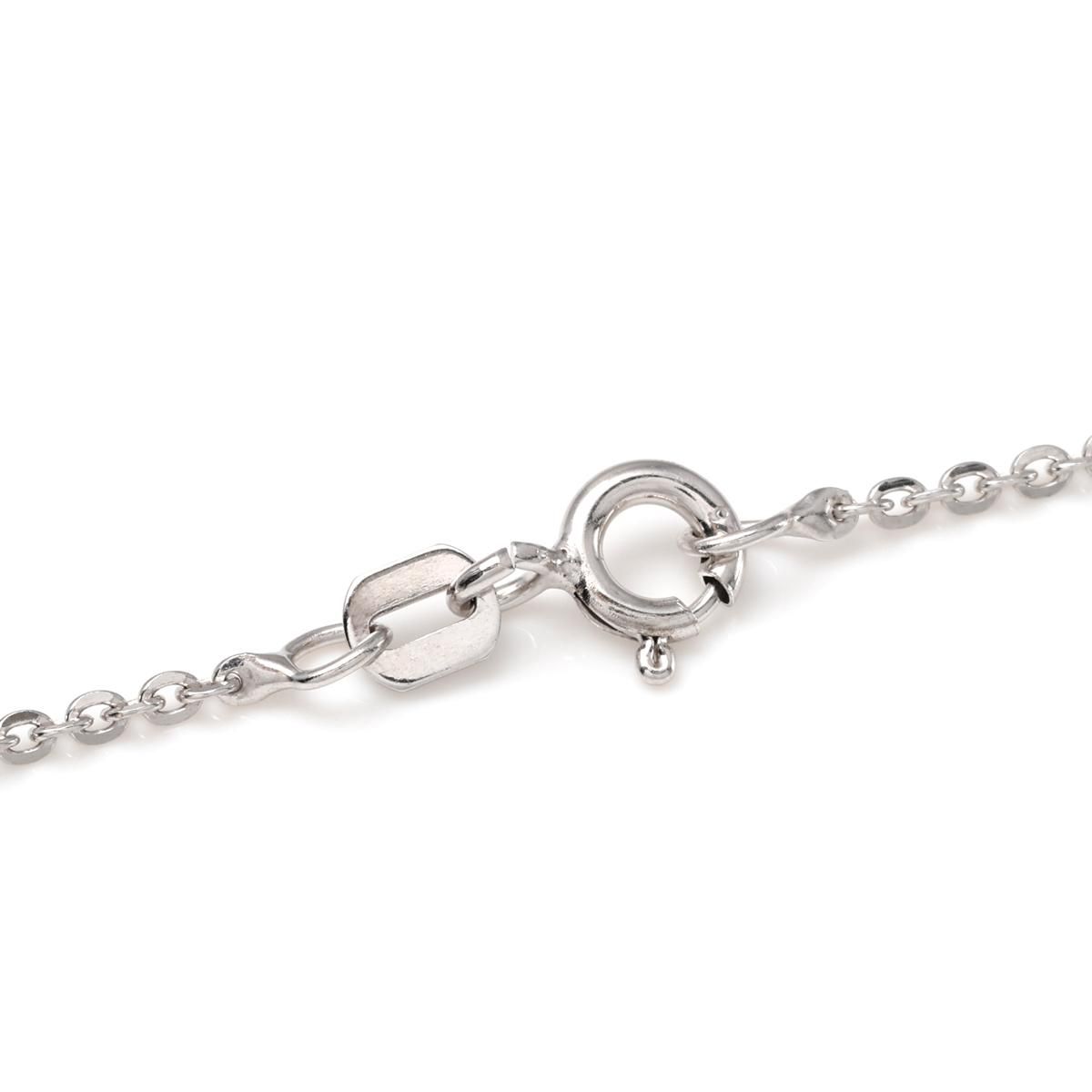 モアサナイト シルバー ネックレス&ペンダント 41cm CROWN-0.5CT モアサナイト シルバー ネックレス&ペンダント 41cm CROWN-0.5CT