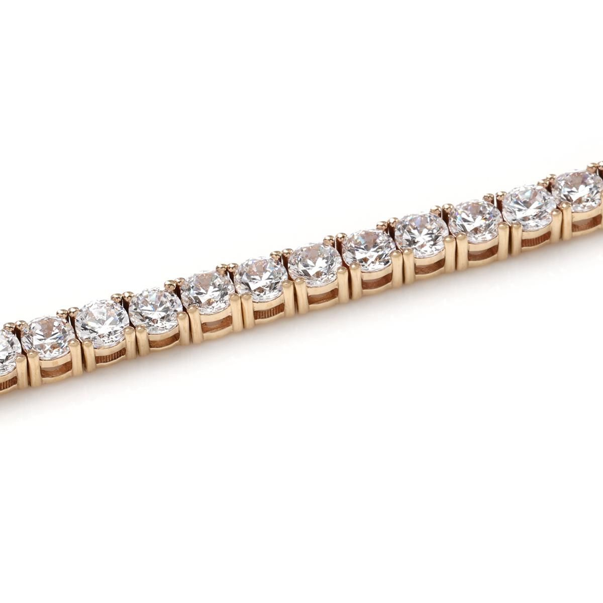 10K イエローゴールド テニスブレスレット 幅3mm 18cm-19cm AHBL-D042-3MM-10Y - AVALANCHE OFFICIAL STORE 10K イエローゴールド テニスブレスレット 幅3mm 18cm-19cm AHBL-D042-3MM-10Y - AVALANCHE OFFICIAL STORE