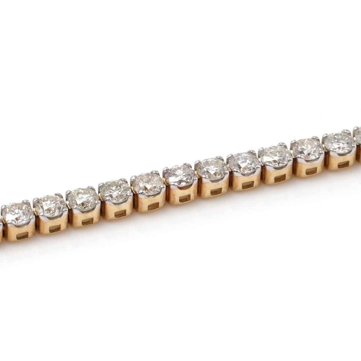 1826 高級 sona ダイヤモンド テニスブレスレット ゴールド 3mm