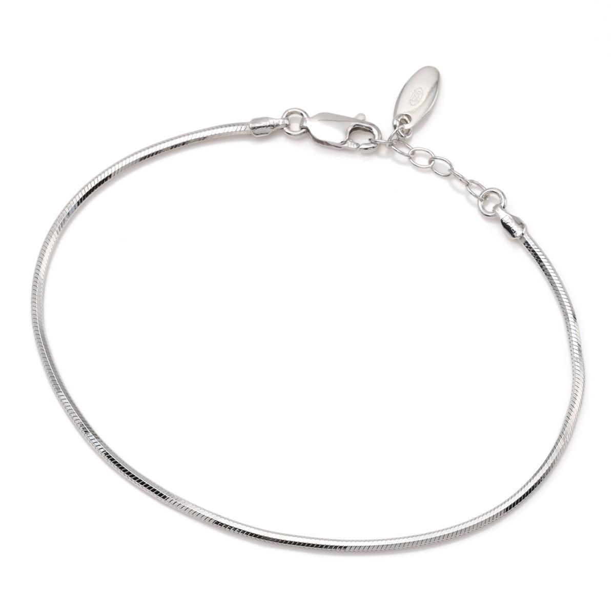 シルバー スネークブレスレット 幅1.5mm 17cm-19cm 150CPQD8 シルバー スネークブレスレット 幅1.5mm 17cm-19cm 150CPQD8