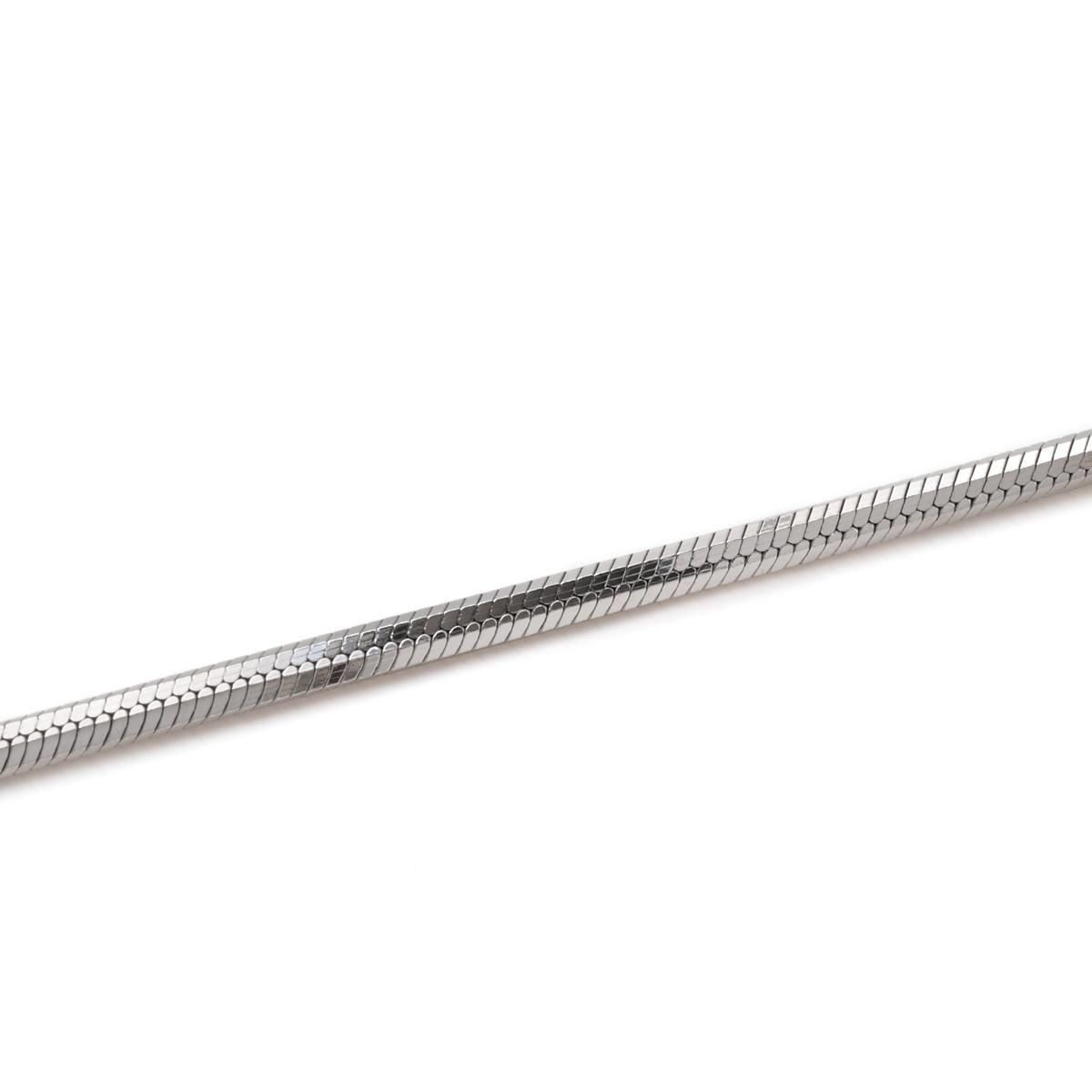 シルバー スネークブレスレット 幅1.5mm 17cm-19cm 150CPQD8 シルバー スネークブレスレット 幅1.5mm 17cm-19cm 150CPQD8