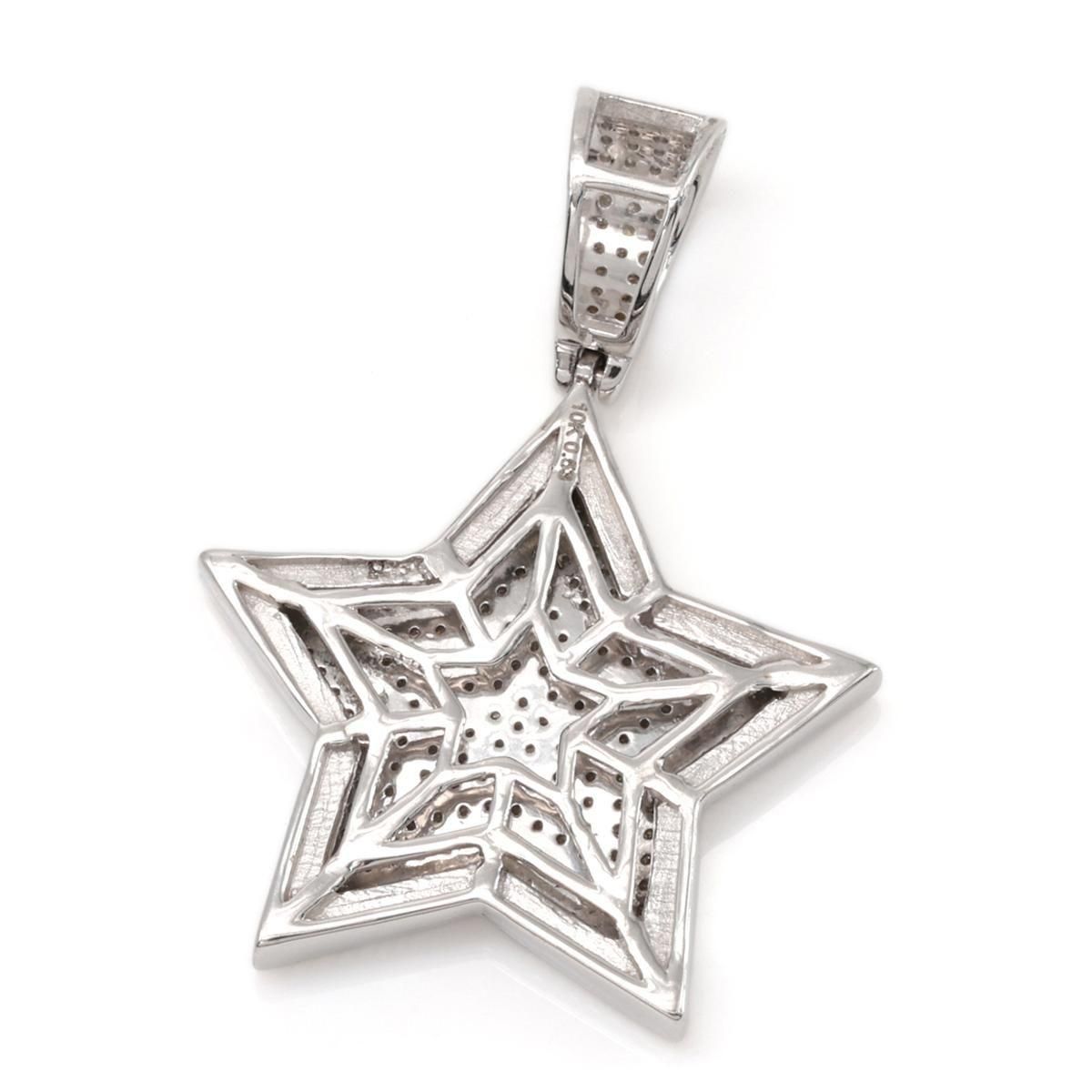 ダイヤモンド 10K ホワイトゴールド ペンダント ADPDV3938 - AVALANCHE