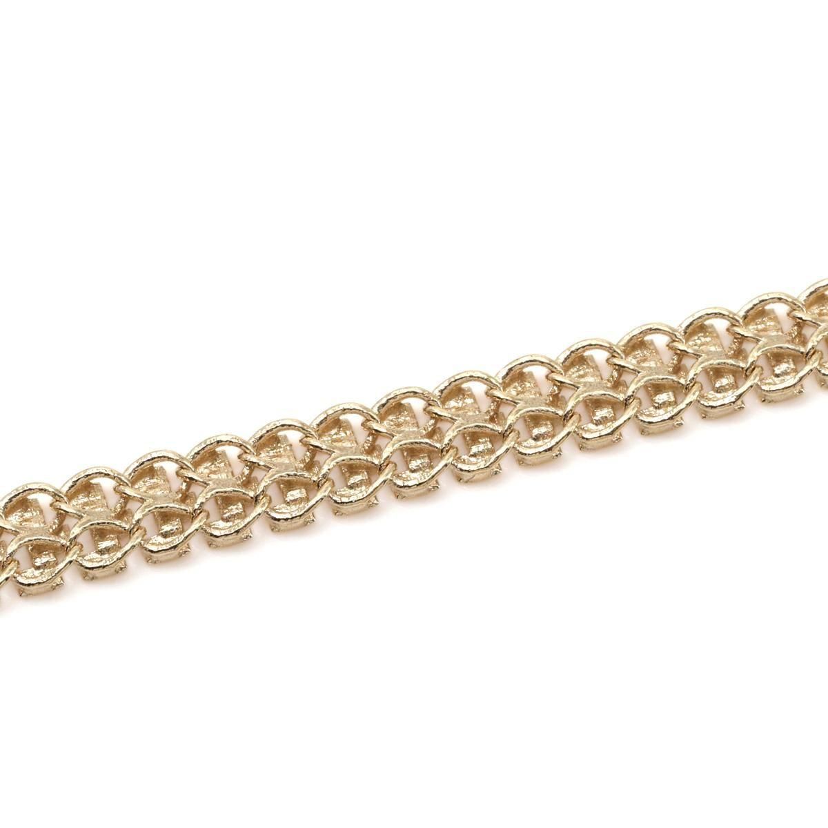 10K イエローゴールド ブレスレット 幅5mm 18cm-19cm GBR-34