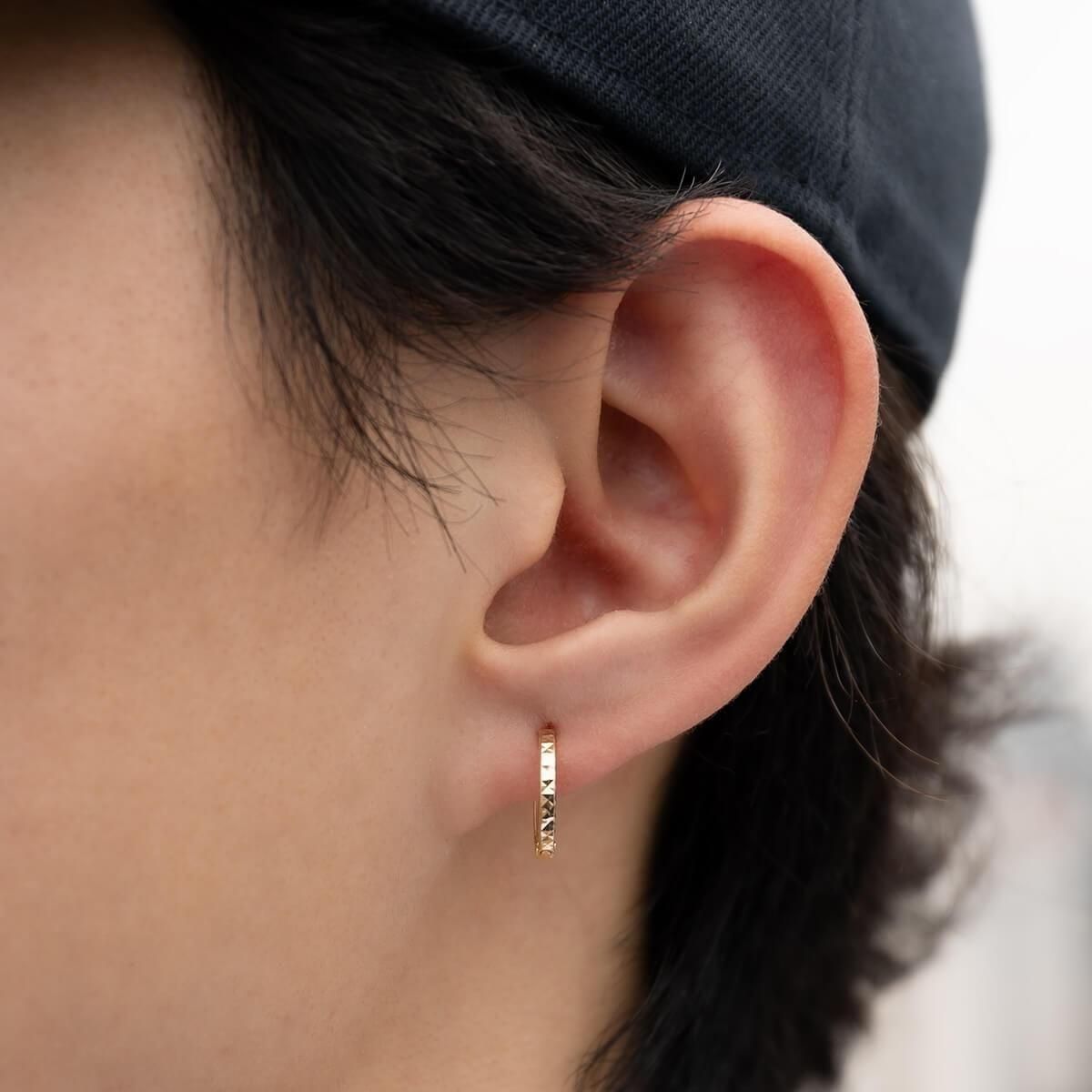 10K イエローゴールド ピアス 12mm SJ25 - AVALANCHE OFFICIAL STORE