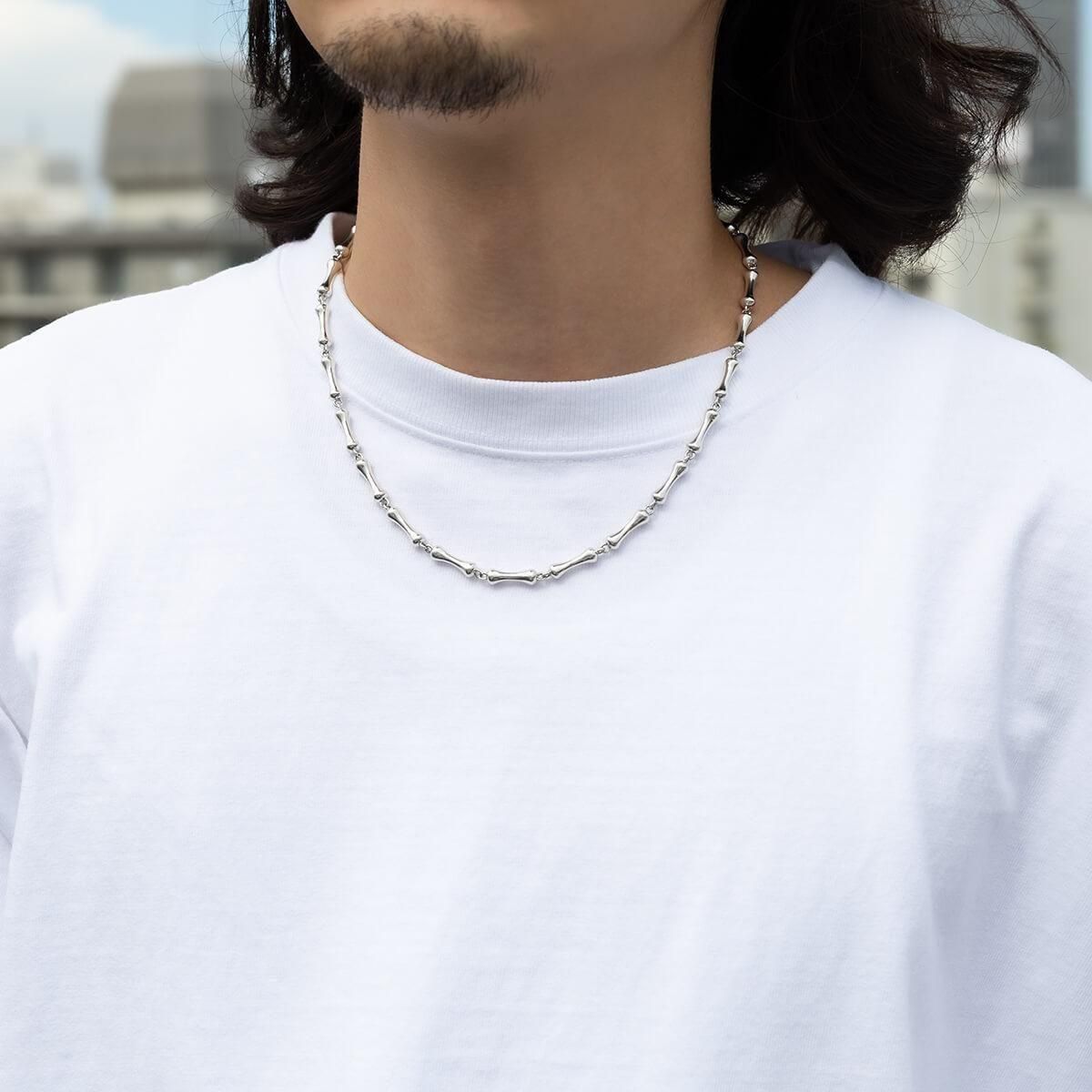 AVALANCHE シルバー925 ネックレス　48cm シルバー ネックレス 幅8.4mm 44cm-46cm NJ-162WCZ - AVALANCHE