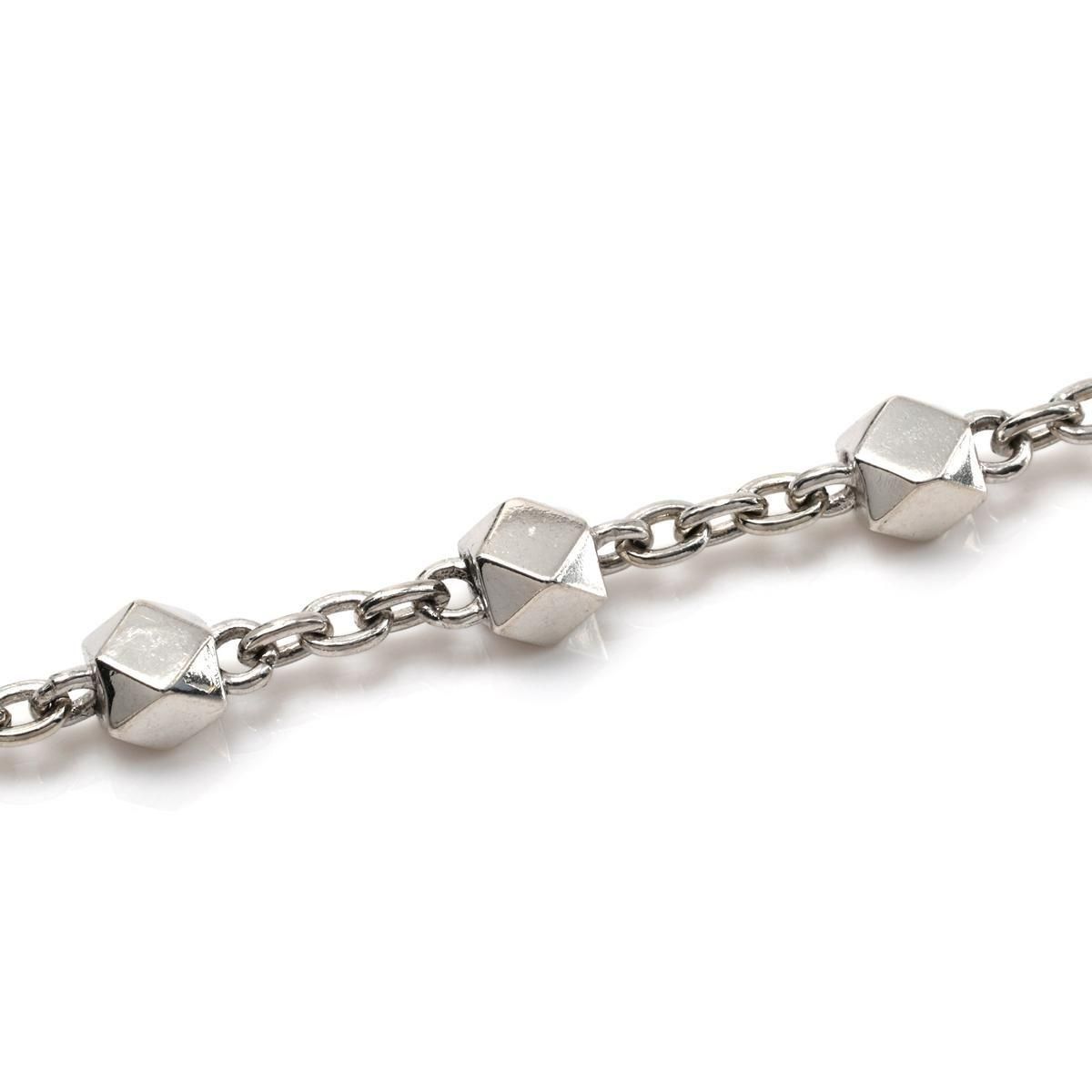 シルバー アズキブレスレット 幅4.5mm 16cm-20cm A1E610