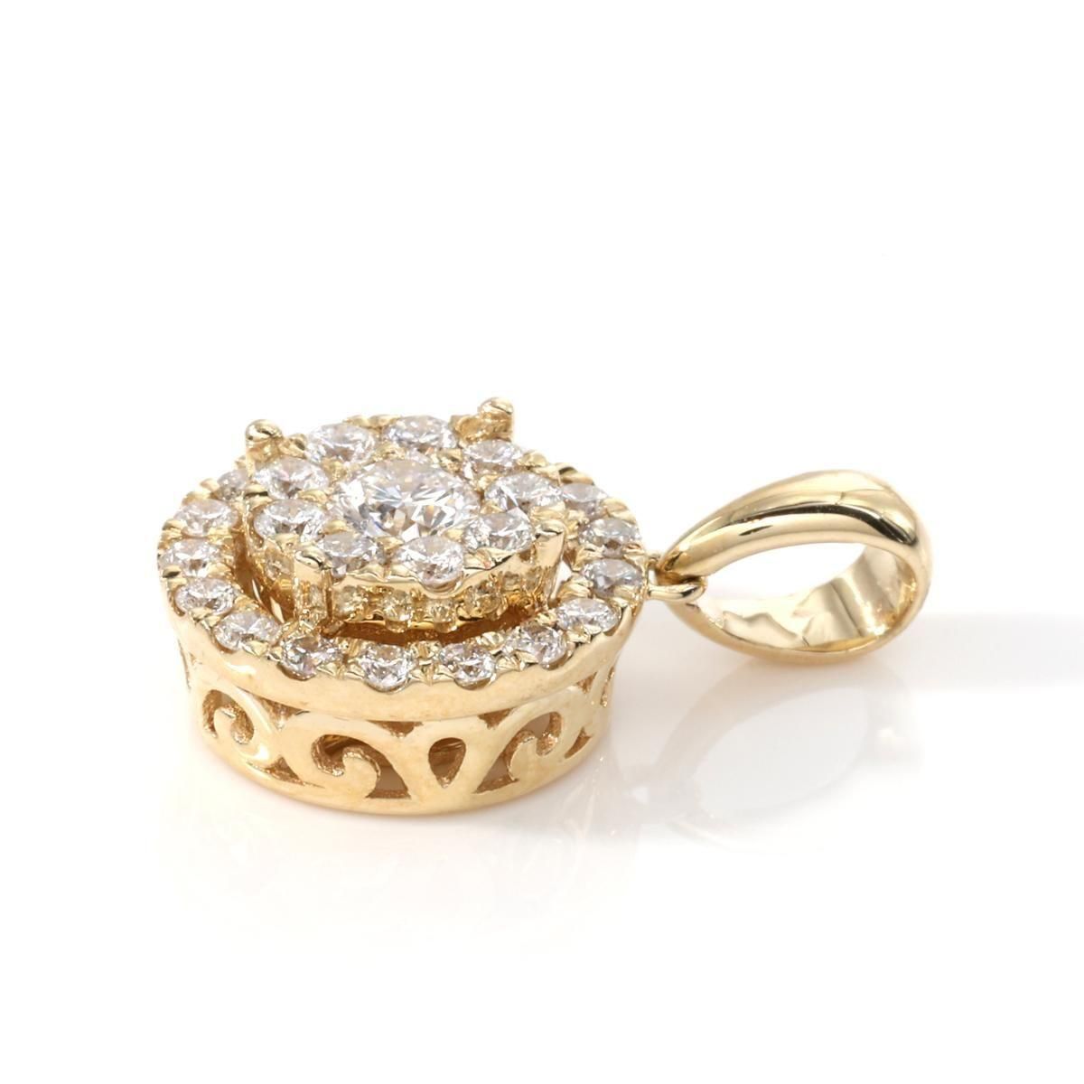 アプリーレ　ダイヤデザイン　10k 10K Yellow Gold 1/2ctw Diamond Cluster Cocktail Ring (J-K
