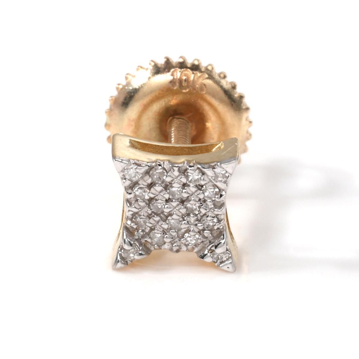スーパーセール品！ゴールド【 4mm×23mm 】18k ゴールドピアス ダイヤモンド 10K イエローゴールド ピアス 5.2mm AGMAME-159-YG