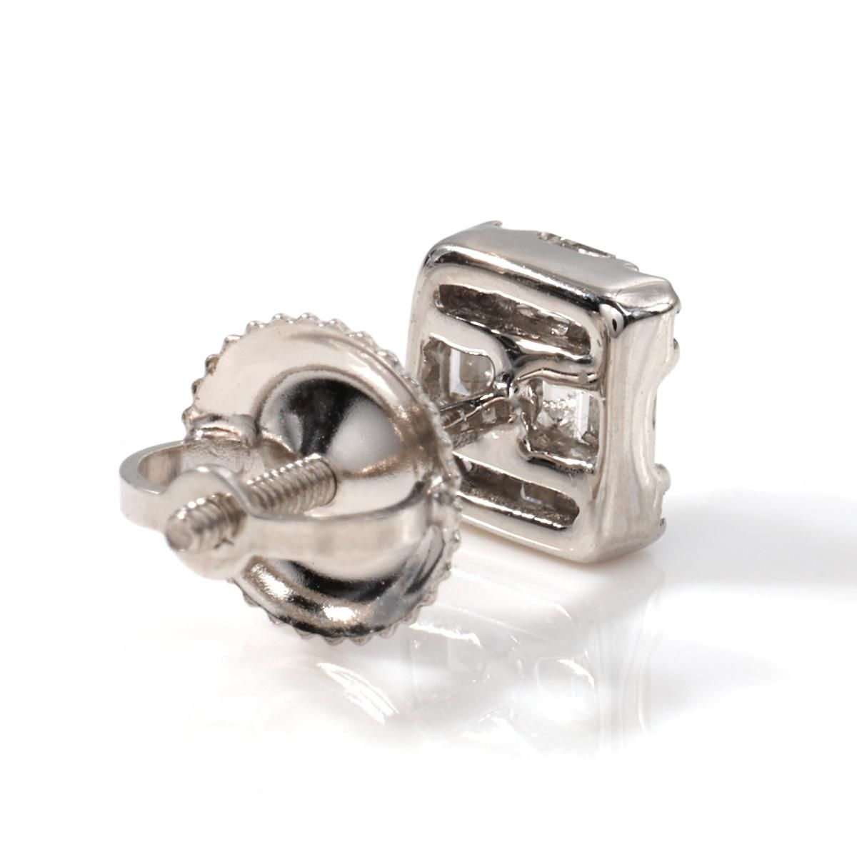 アヴァランチ　ダイヤモンド 18Kホワイトゴールド ピアス 4mm 両耳　最安値 ダイヤモンド 18K ホワイトゴールド ピアス 4mm ELB4014WG SJ25