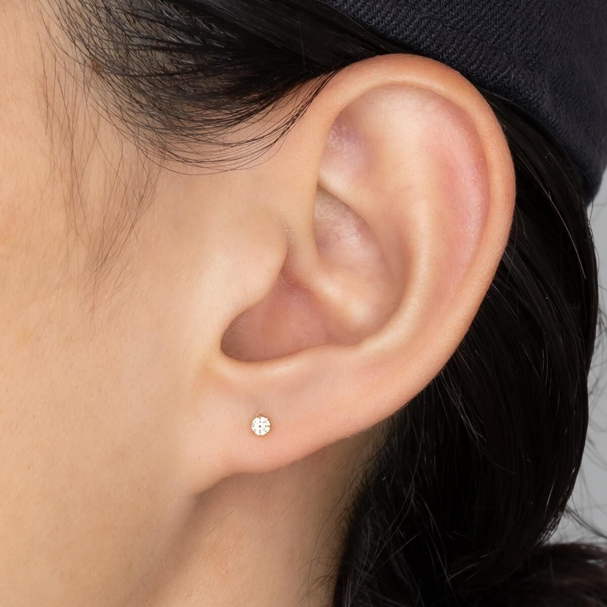 アヴァランチ　K18 天然ダイヤ0.1ct 両耳ピアス　新品、未使用品！10K レディース ピアス - AVALANCHE OFFICIAL STORE